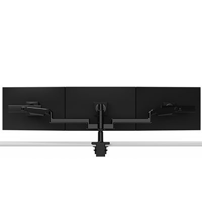 M/Flex M2.1 트리플 모니터 암, 슬라이더가 있는 12”/다이내믹 링크, 12” 기둥, 100x100mm VESA